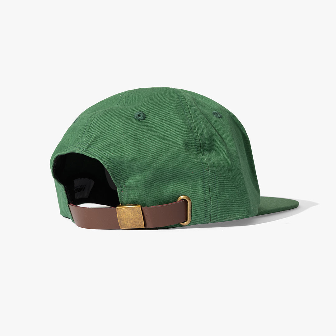 The Mens Line 5.5 Panel Cap Lake Green from Parlez clothing