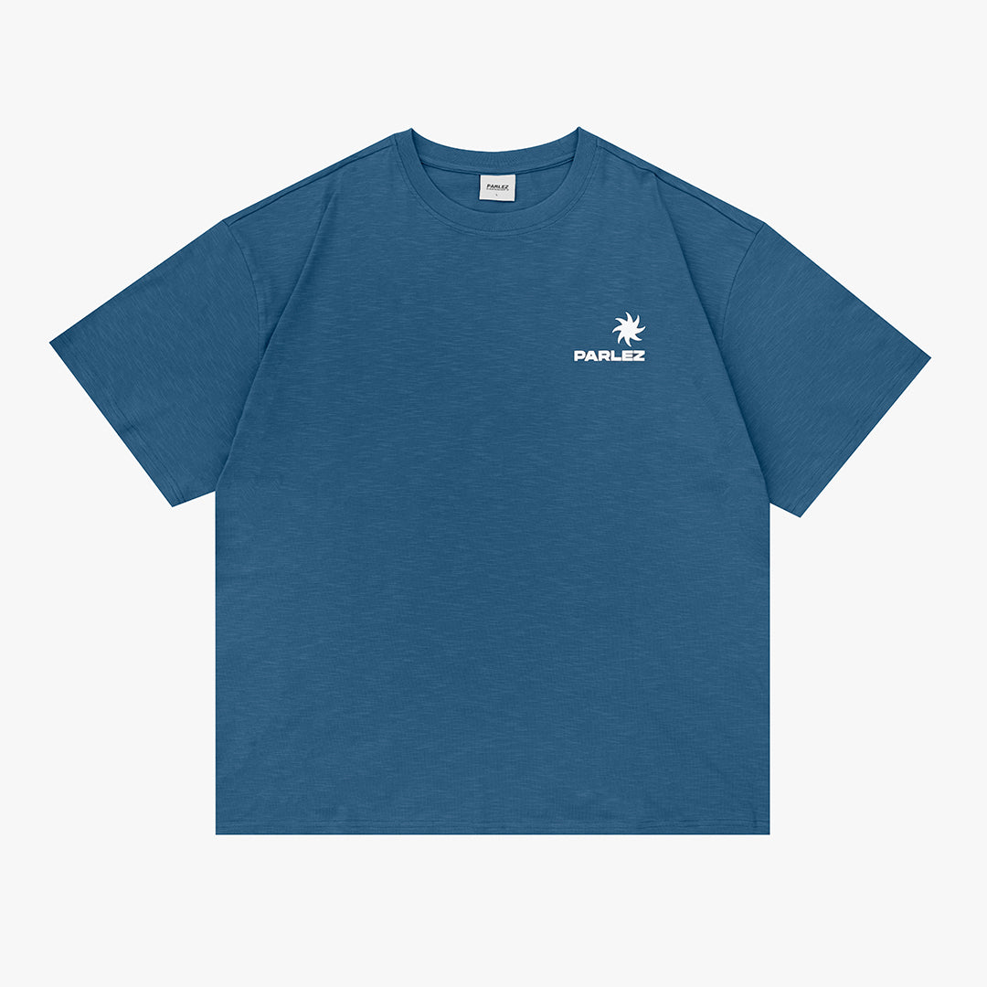 The Mens Cape Oversized T-Shirt Oceanic from Parlez clothing