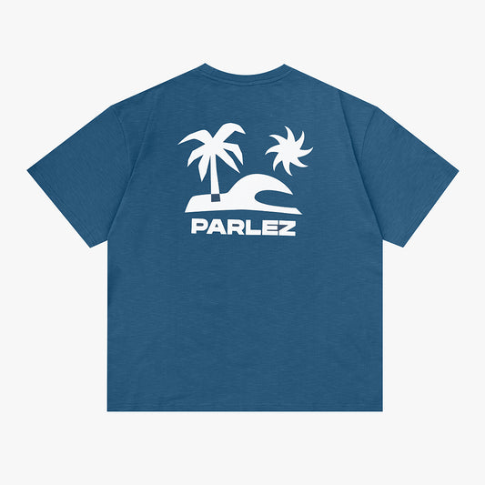 The Mens Cape Oversized T-Shirt Oceanic from Parlez clothing