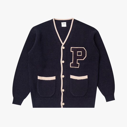 The Mens Clubman Cardigan Midnight from Parlez clothing