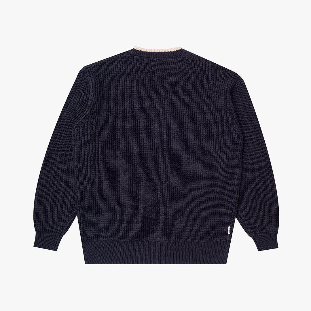 The Mens Clubman Cardigan Midnight from Parlez clothing