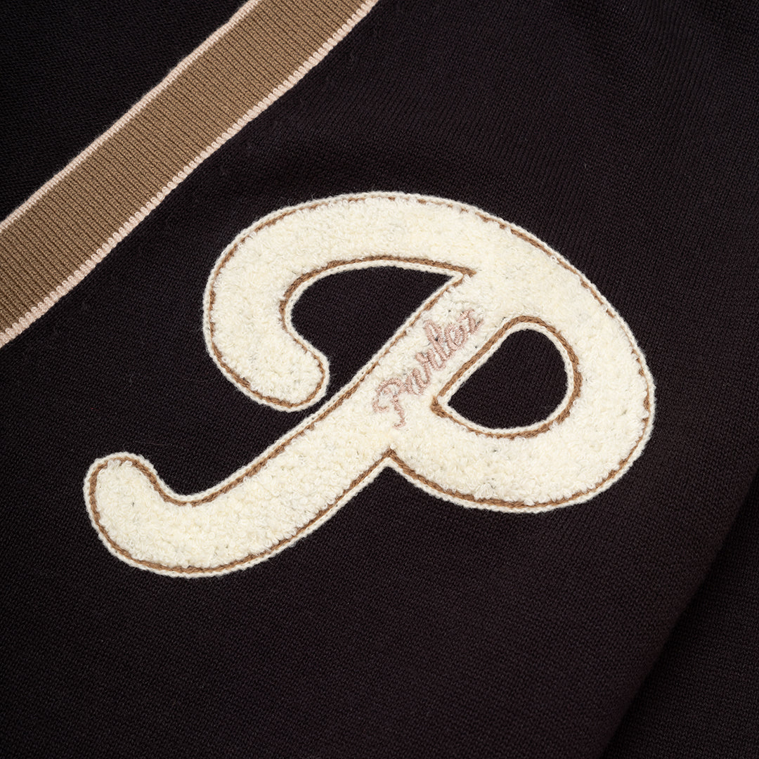 The Mens Letterman Cardy Black from Parlez clothing