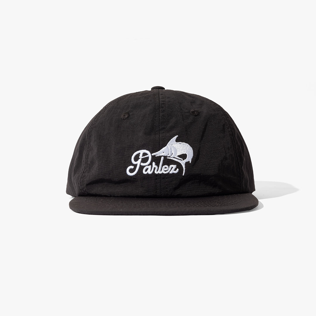 The Mens Catch 6 Panel Cap Black from Parlez clothing