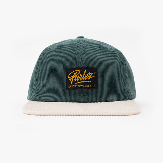Chester 6 Panel Cap Deep Green