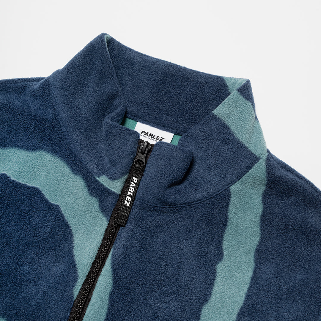 The Mens Chevy 1/4 Zip Fleece Lagoon from Parlez clothing