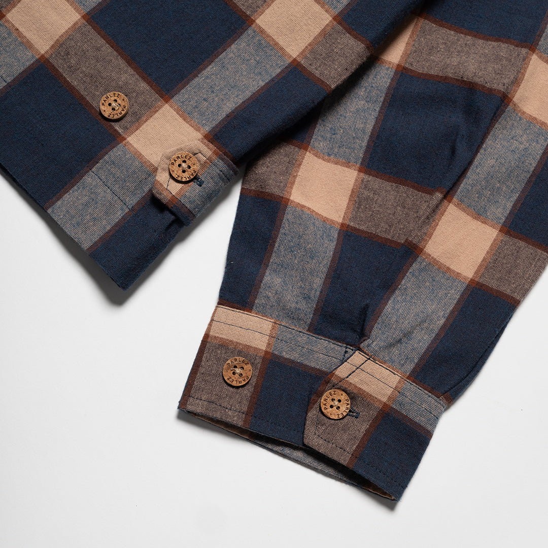 The Mens Chicago Shirt Midnight Check from Parlez clothing