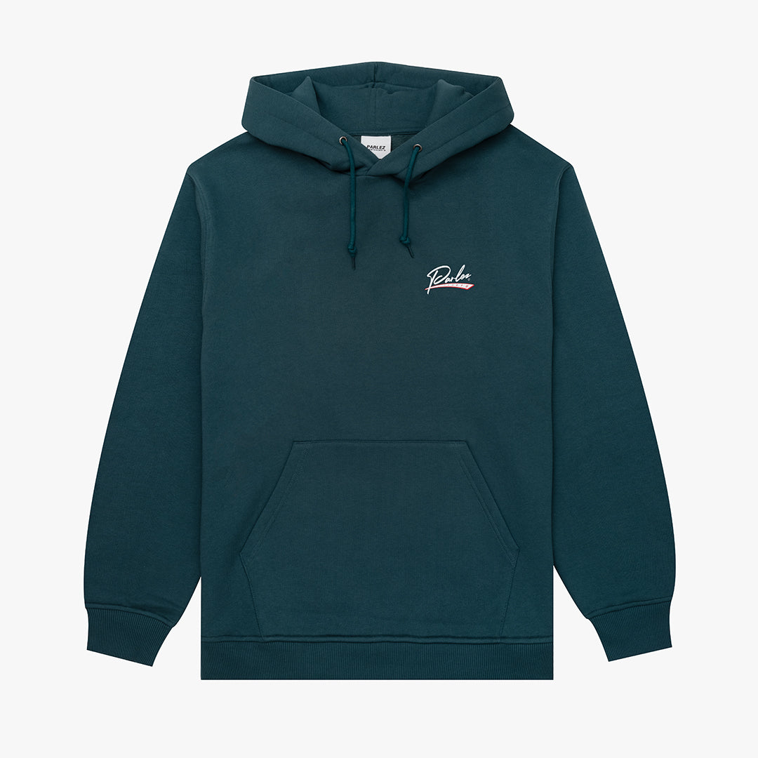 The Mens Chisel Hoodie Petrol from Parlez clothing