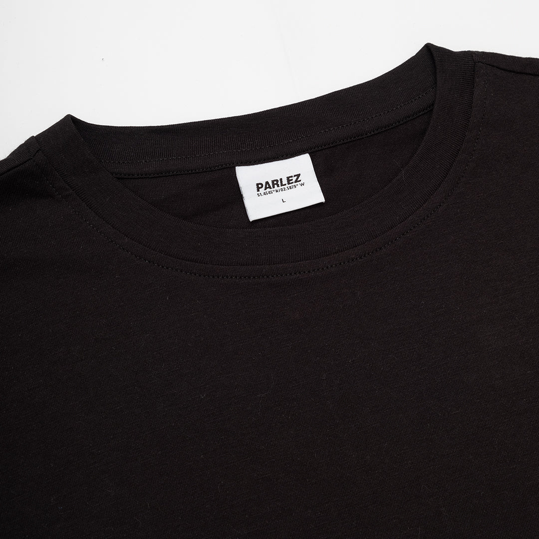 The Mens Clemente Overzsized T-Shirt Black from Parlez clothing