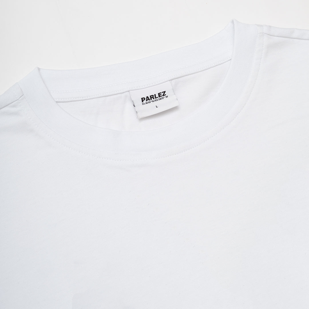 The Mens Clemente Overzsized T-Shirt White from Parlez clothing