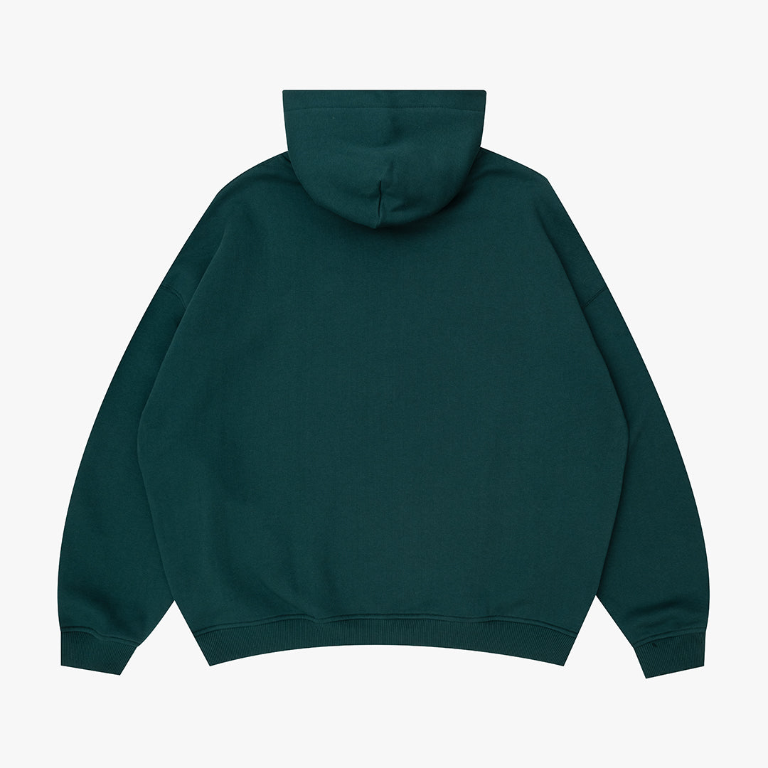 Coastal Oversized Hoodie Deep Green