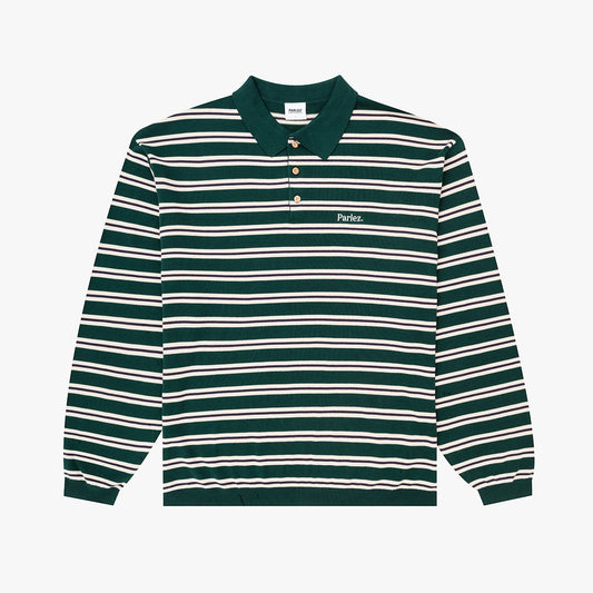 Crossfield L/S Polo Knit Deep Green