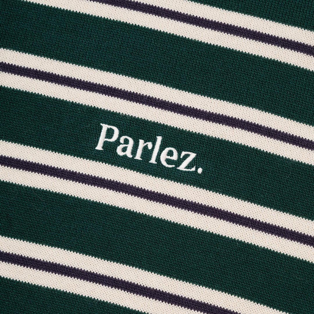 Crossfield L/S Polo Knit Deep Green