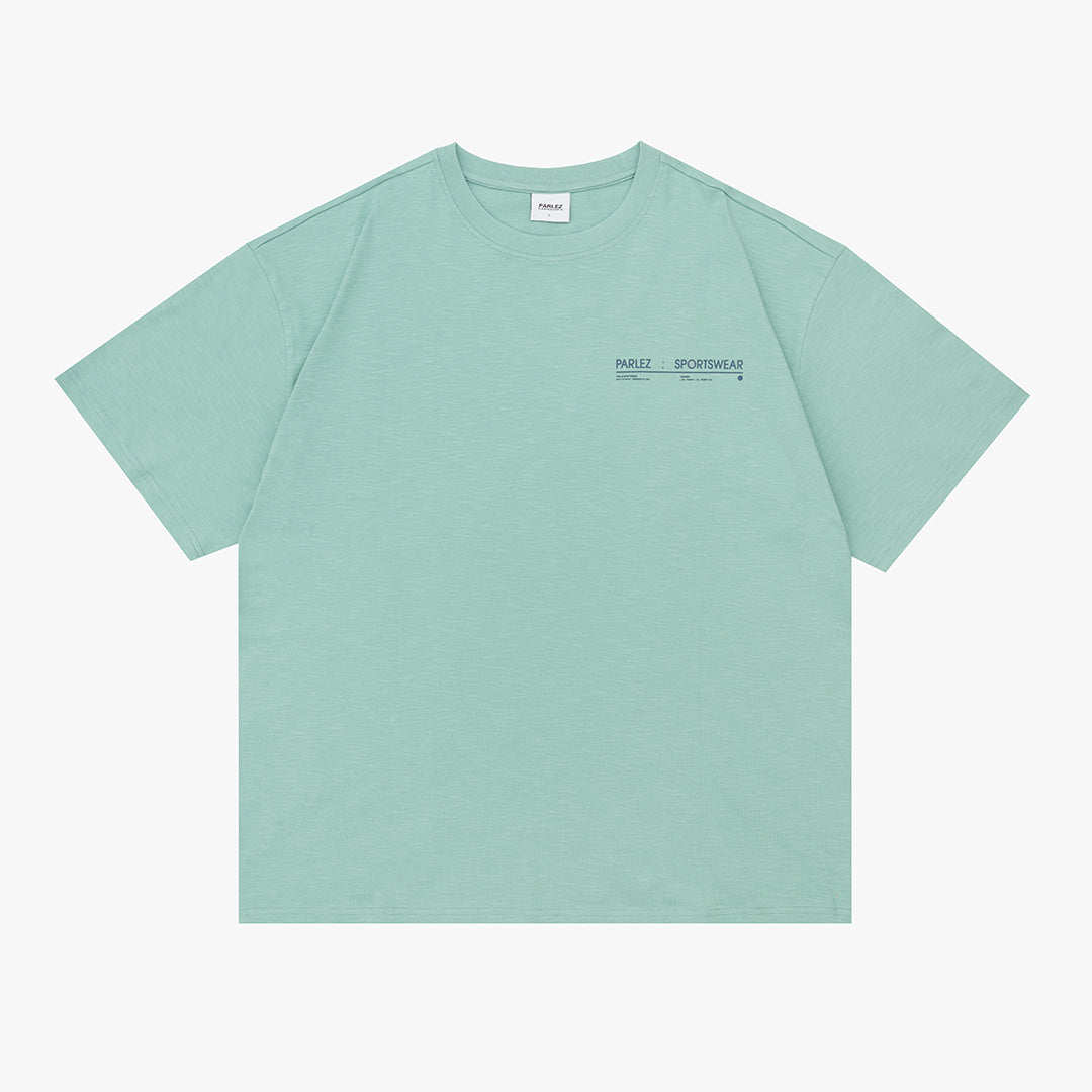 The Mens Crossley Oversized T-Shirt Mineral from Parlez clothing