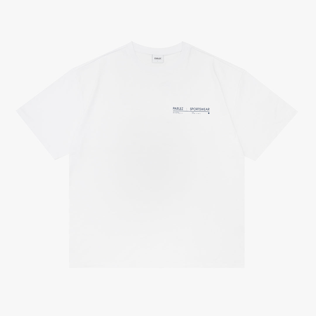 The Mens Crossley Oversized T-Shirt White from Parlez clothing
