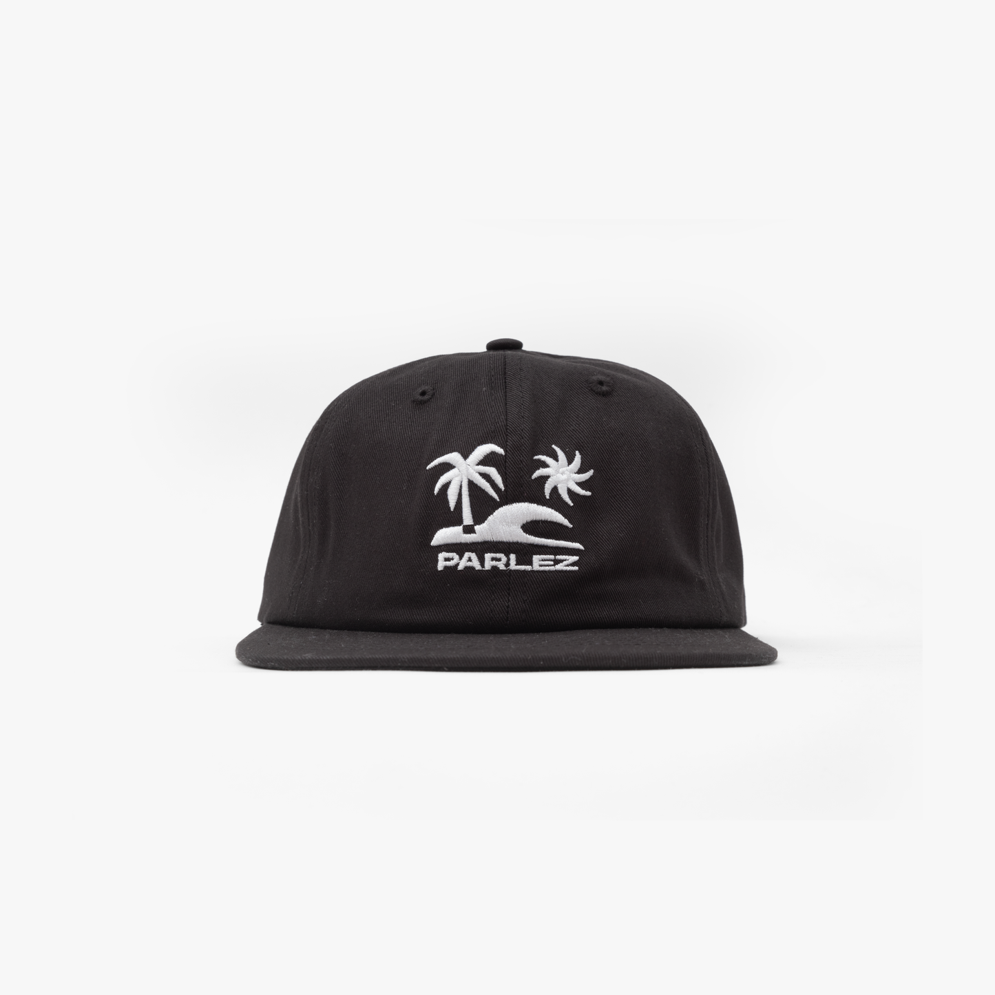 The Mens Crowley 6 Panel Cap Black from Parlez clothing