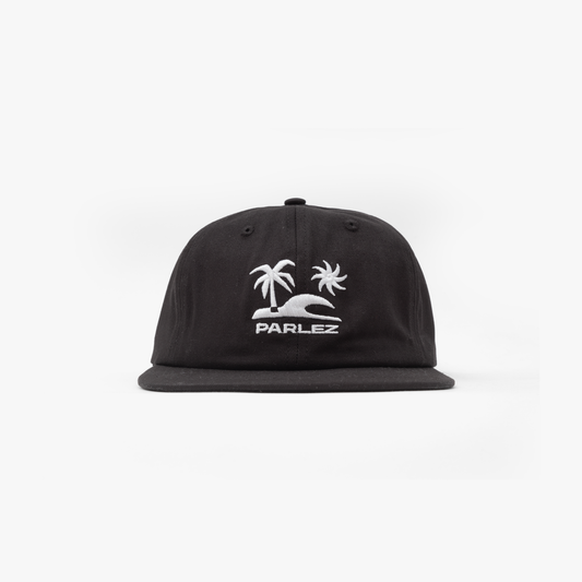 The Mens Crowley 6 Panel Cap Black from Parlez clothing