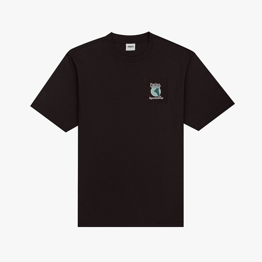 The Mens Currere Pocket T-Shirt Black from Parlez clothing