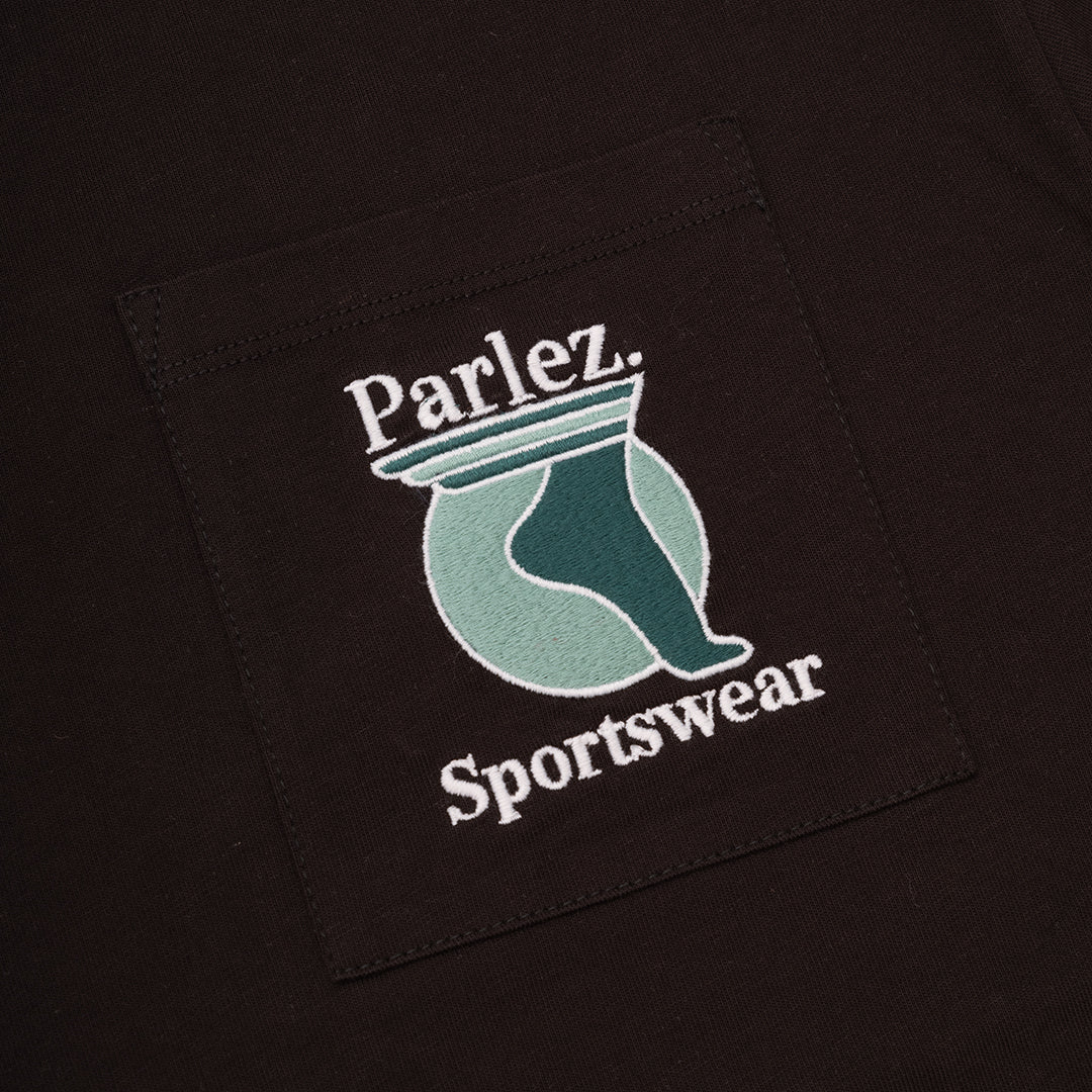 The Mens Currere Pocket T-Shirt Black from Parlez clothing