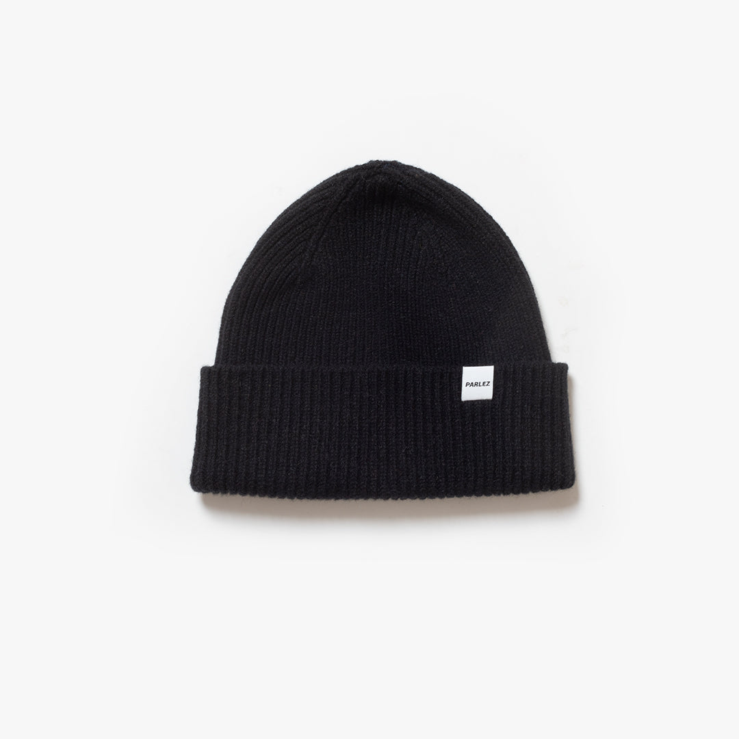 The Mens Cooke Heavy Knit Beanie Black from Parlez clothing