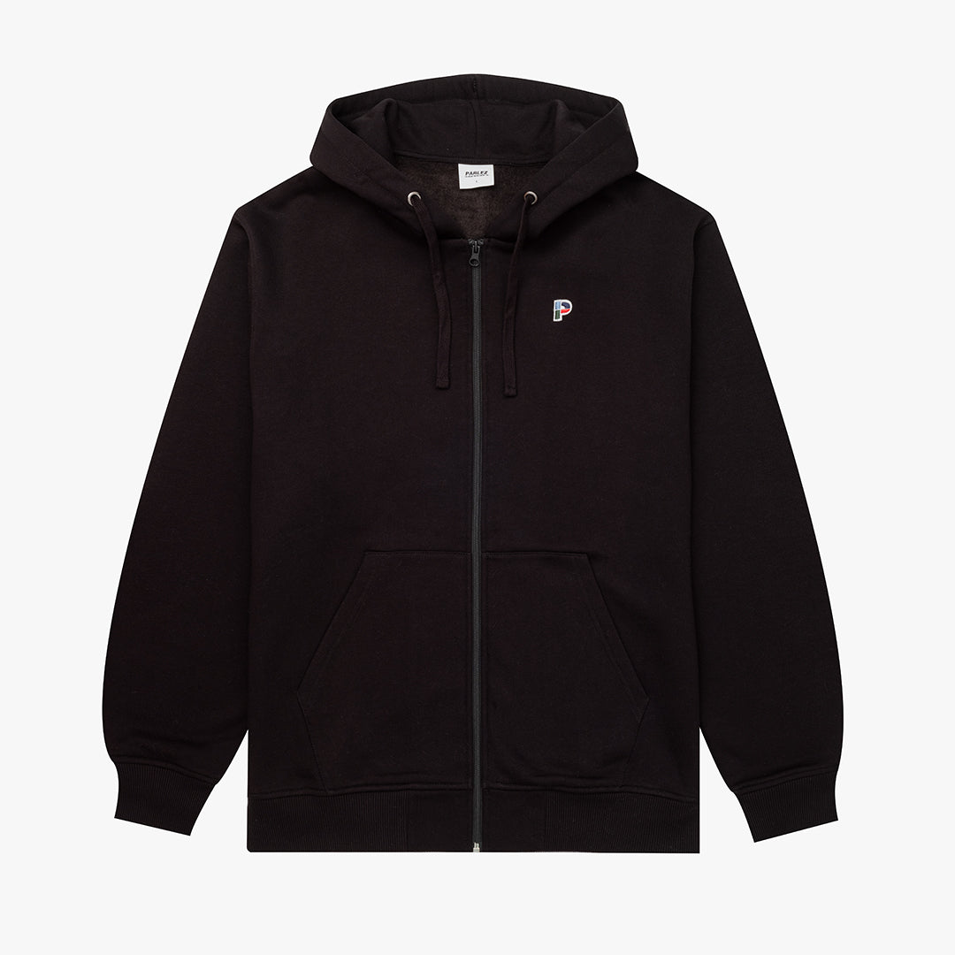 The Mens Demi Zip Hoodie Black from Parlez clothing