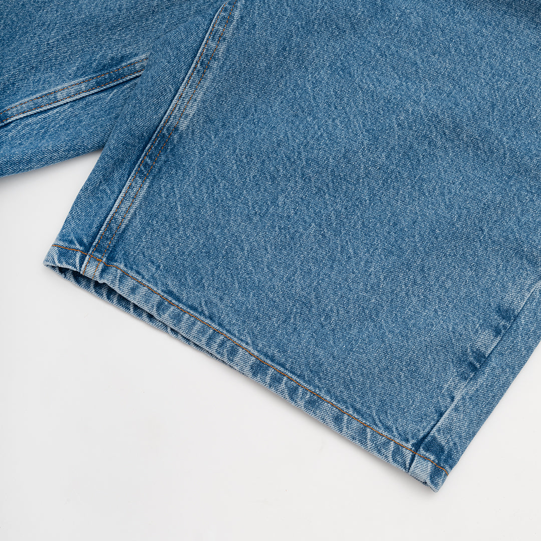 The Mens Serge Shorts Light Indigo Wash from Parlez clothing