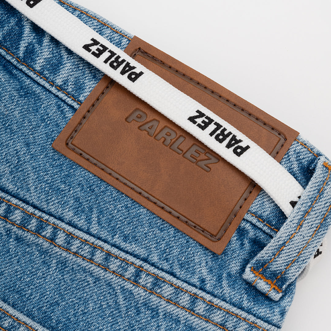 The Mens Serge Shorts Light Indigo Wash from Parlez clothing