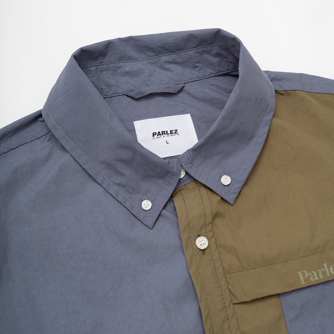 The Mens Dustin Shirt China Blue from Parlez clothing