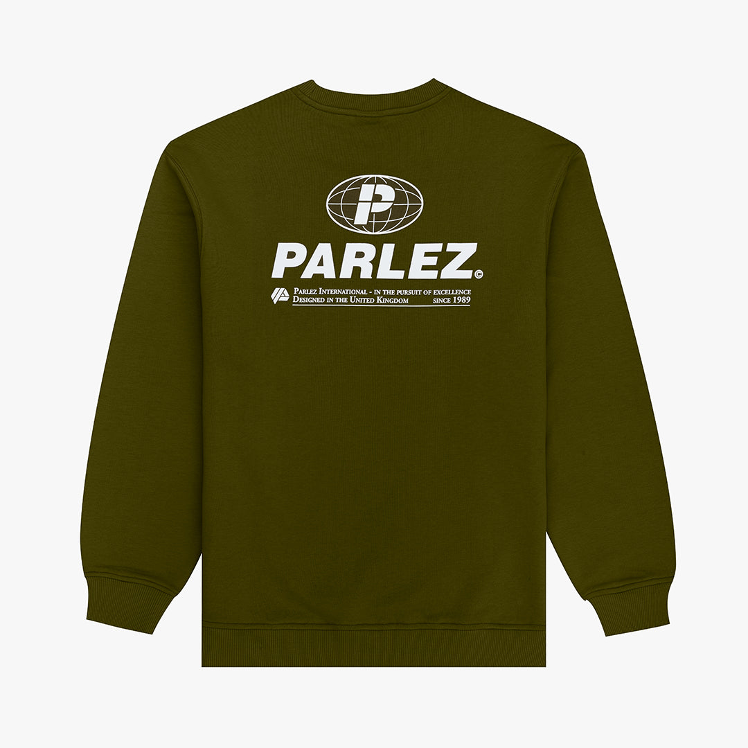 The Mens Excel Sweatshirt Moss from Parlez clothing