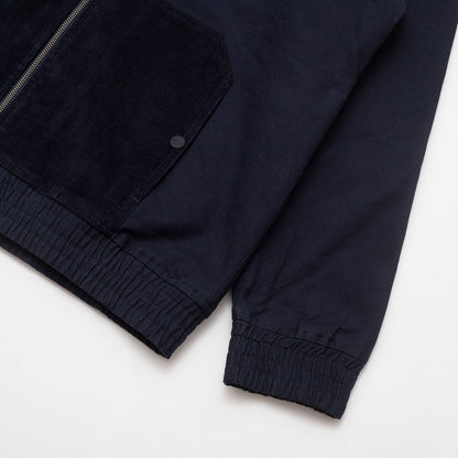 Fasten Hooded Jacket Navy