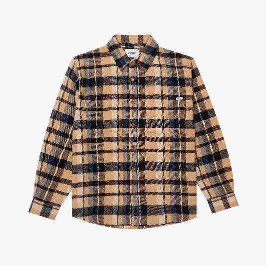 The Mens Rivington Shirt Blue Check from Parlez clothing