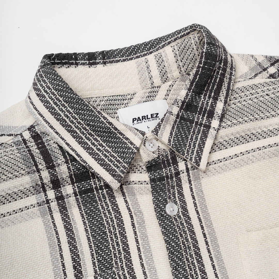 The Mens Brooklyn Shirt Black Check from Parlez clothing