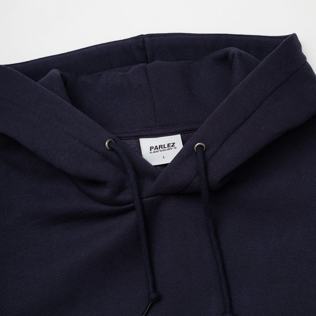 The Mens Flare Hoody Midnight from Parlez clothing