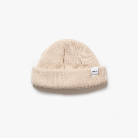 The Mens Flatholm Beanie Ecru from Parlez clothing