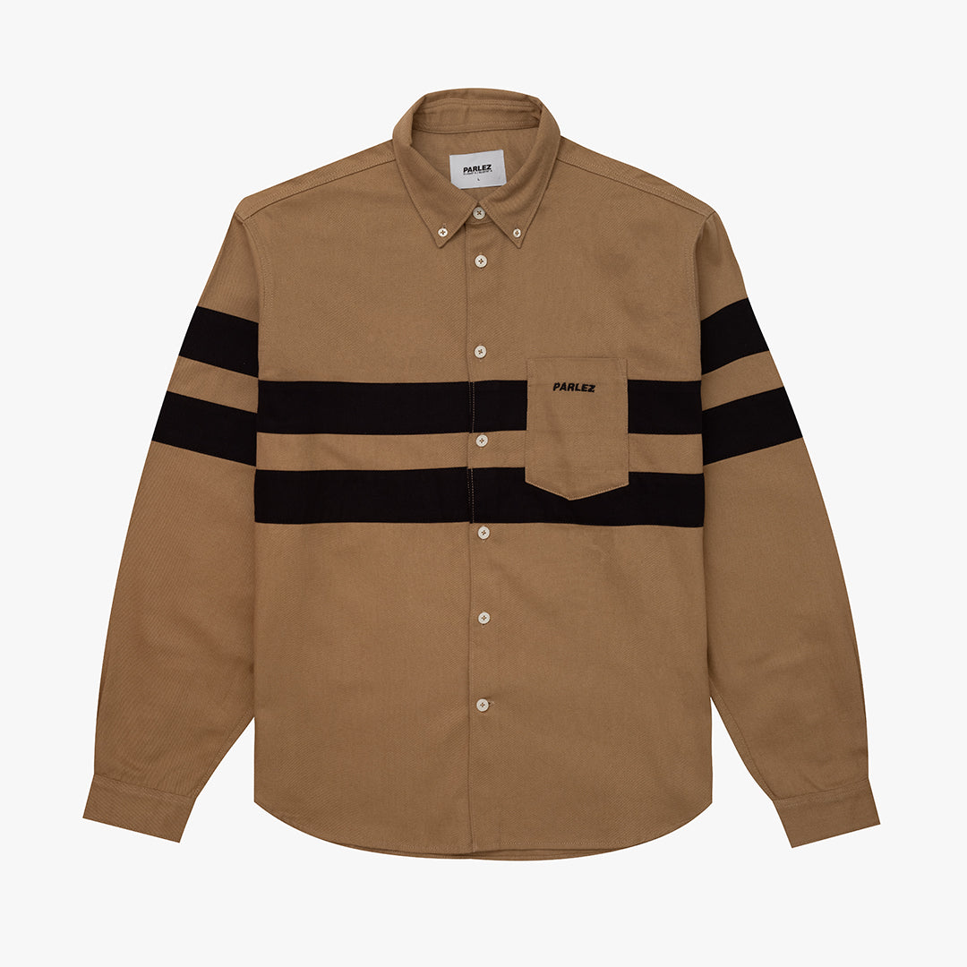 The Mens Graph Shirt Sand from Parlez clothing