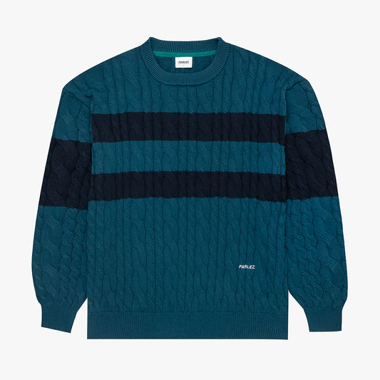 Horizon Crew Knit Petrol