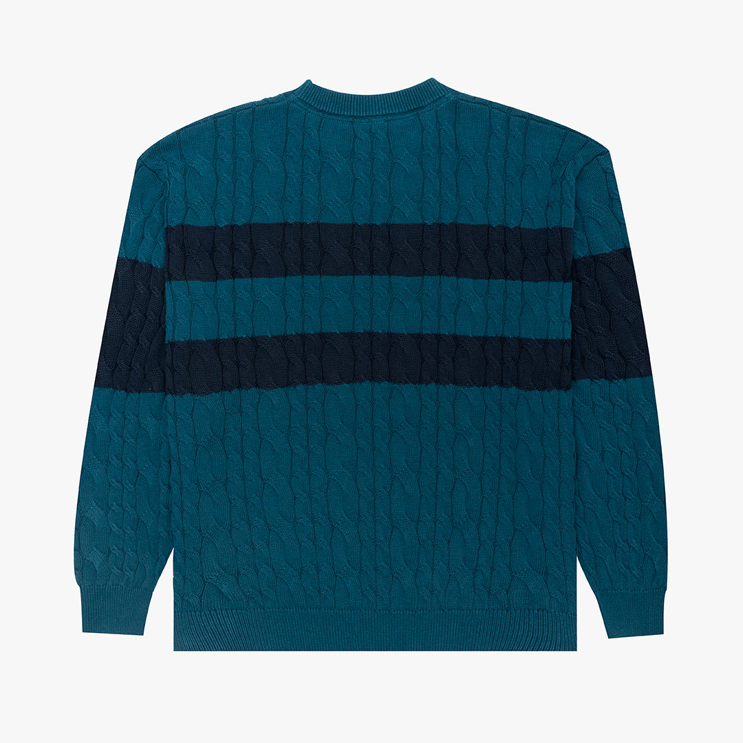 Horizon Crew Knit Petrol