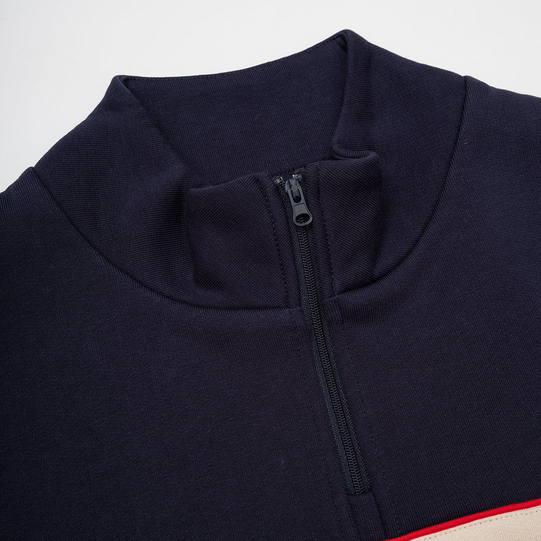 The Mens Horizon 1/4 Zip Midnight from Parlez clothing