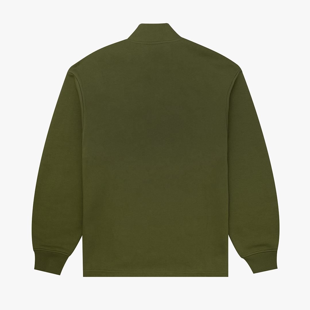 The Mens Horizon 1/4 Zip Moss from Parlez clothing