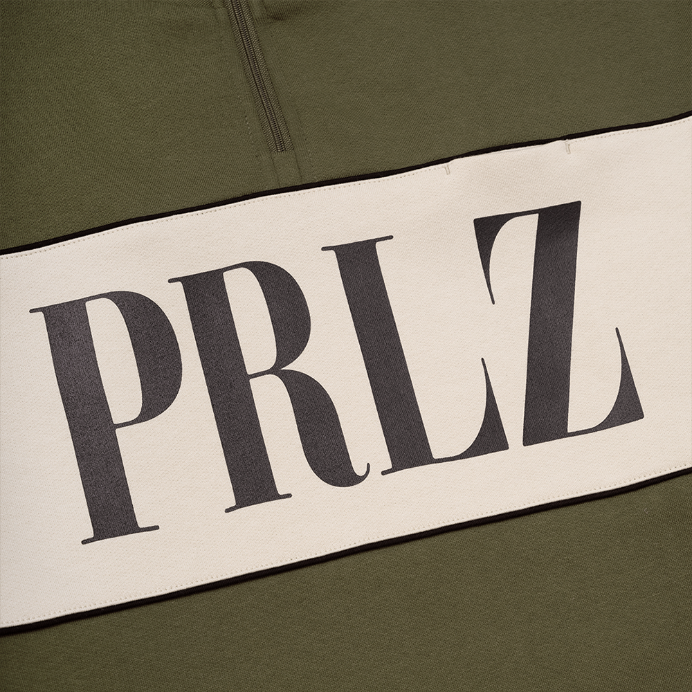 The Mens Horizon 1/4 Zip Moss from Parlez clothing