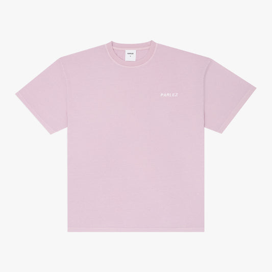The Mens Hull Oversized Pigment T-Shirt Lilac Washed from Parlez clothing