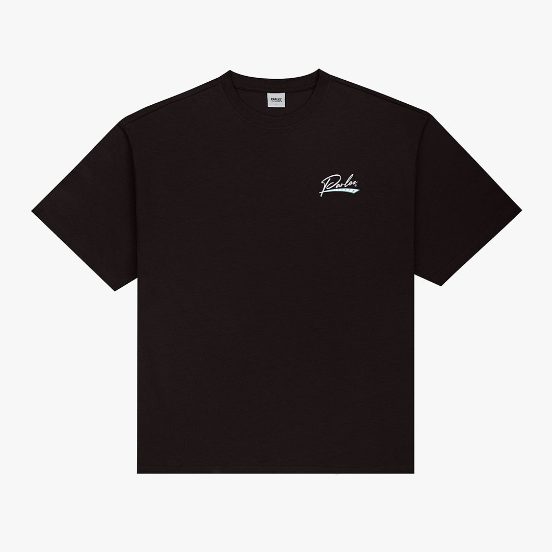 The Mens Inning Os T-Shirt Black from Parlez clothing