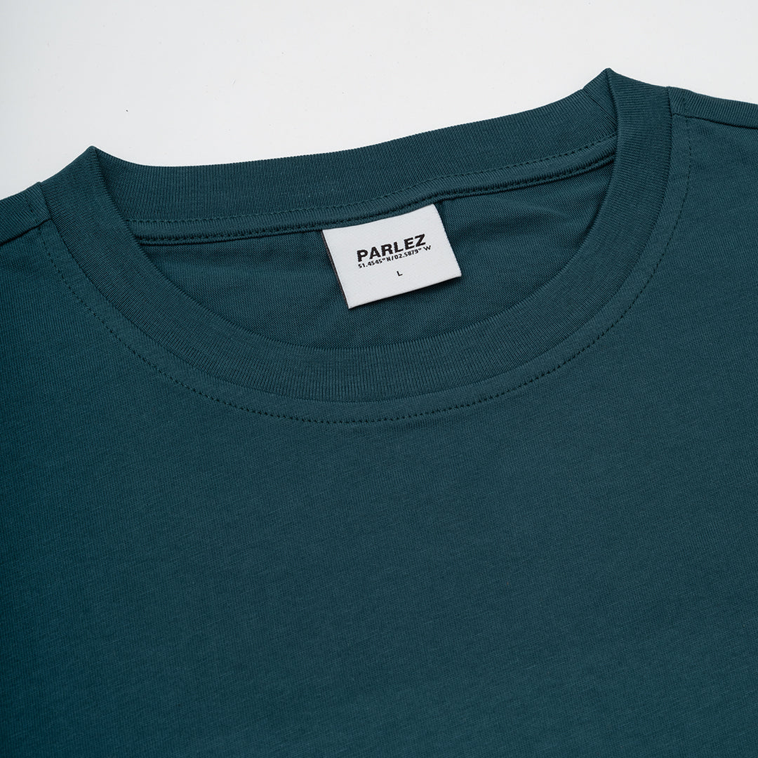 The Mens Inning Os T-Shirt Petrol from Parlez clothing