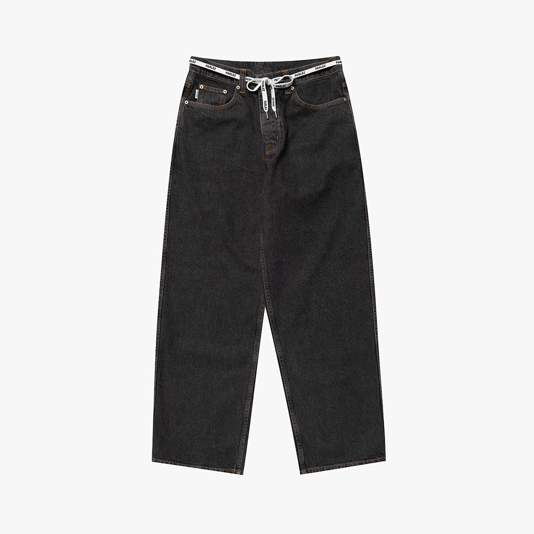 The Mens Indy Denim Jeans Mid Black Wash from Parlez clothing