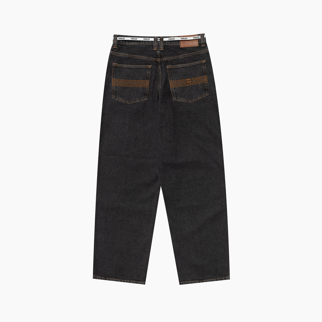 The Mens Indy Denim Jeans Mid Black Wash from Parlez clothing