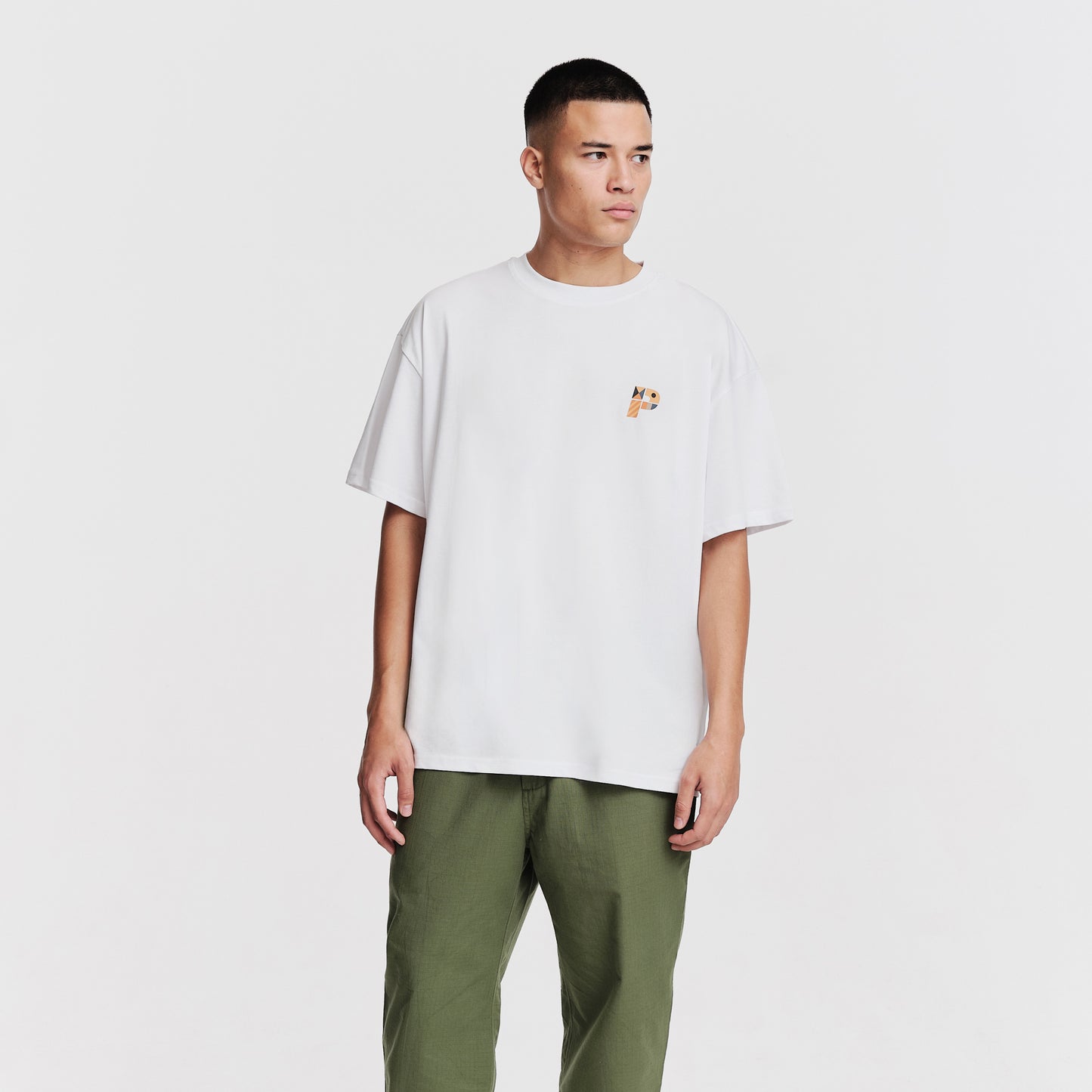 The Mens Estrella Oversized T-Shirt White from Parlez clothing