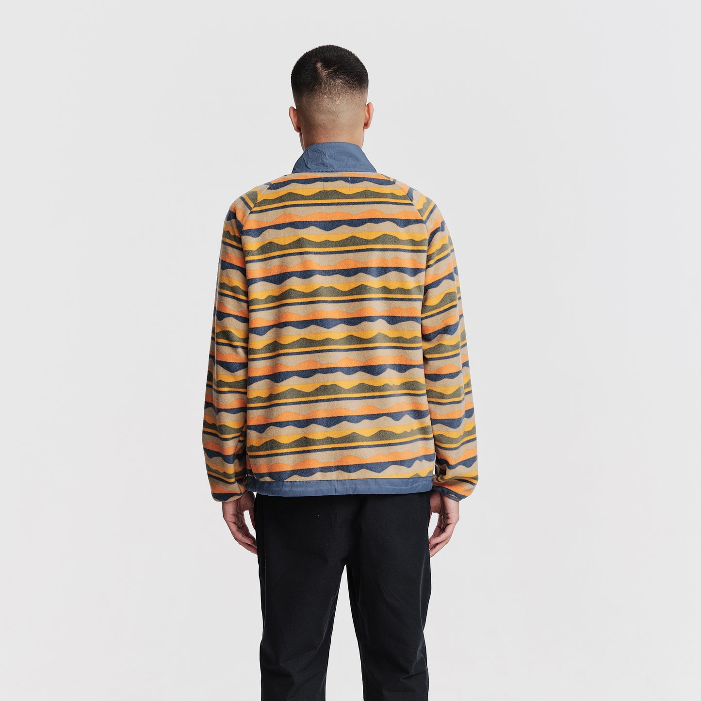 The Mens Pismo Fleece China Blue Multi from Parlez clothing