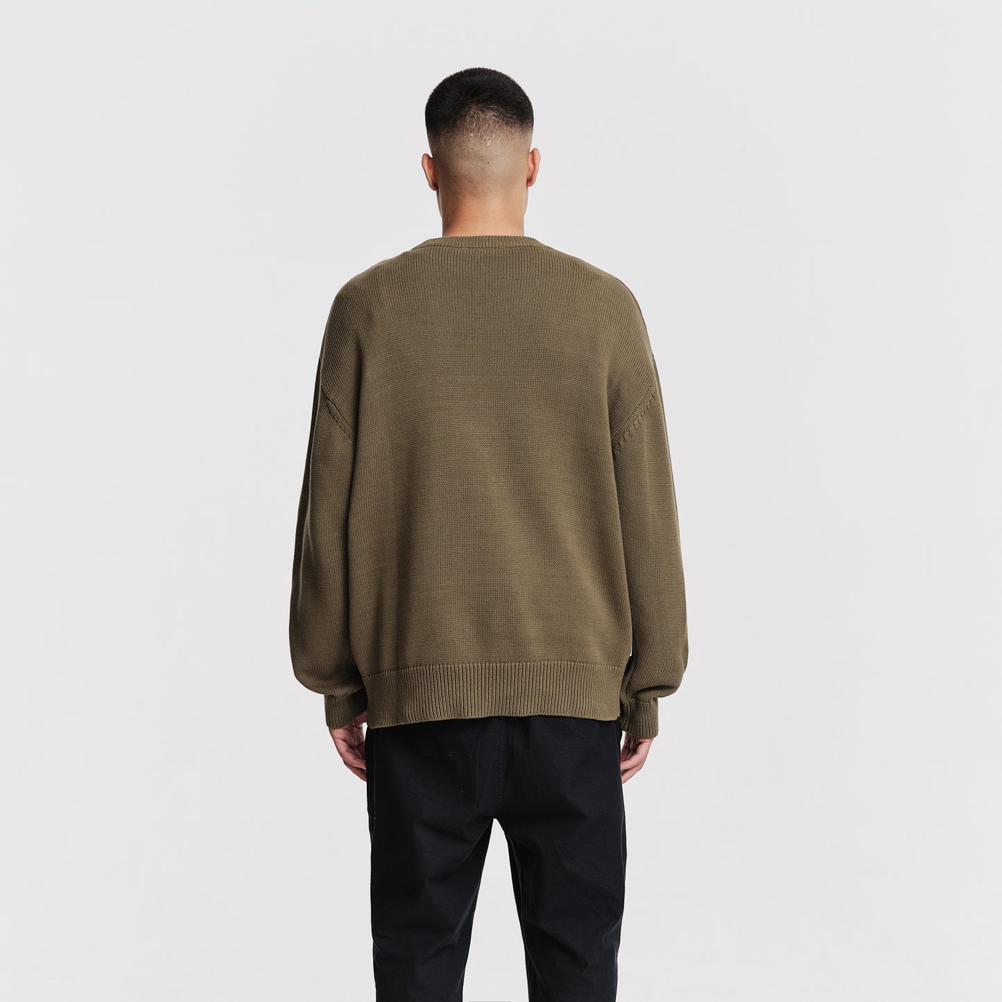 The Mens Phelan Knit Olive Green from Parlez clothing