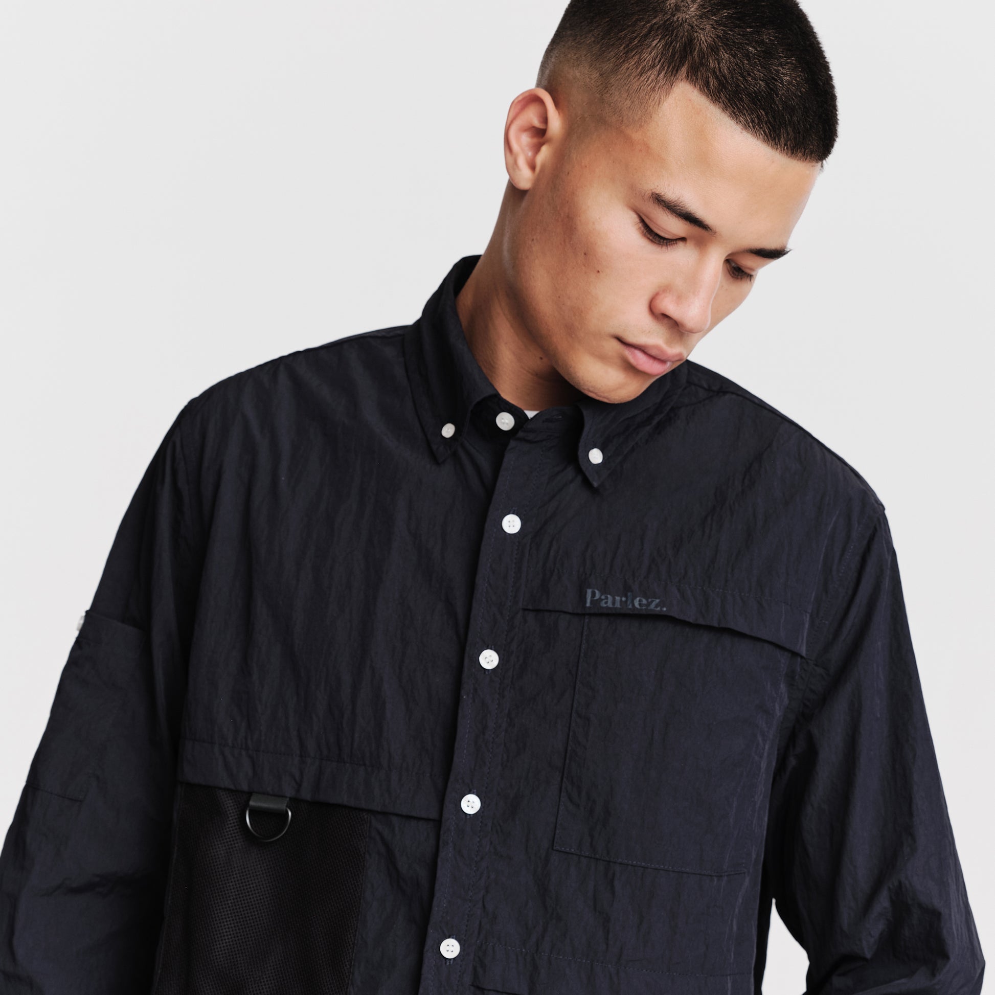 The Mens Dustin Shirt Navy from Parlez clothing