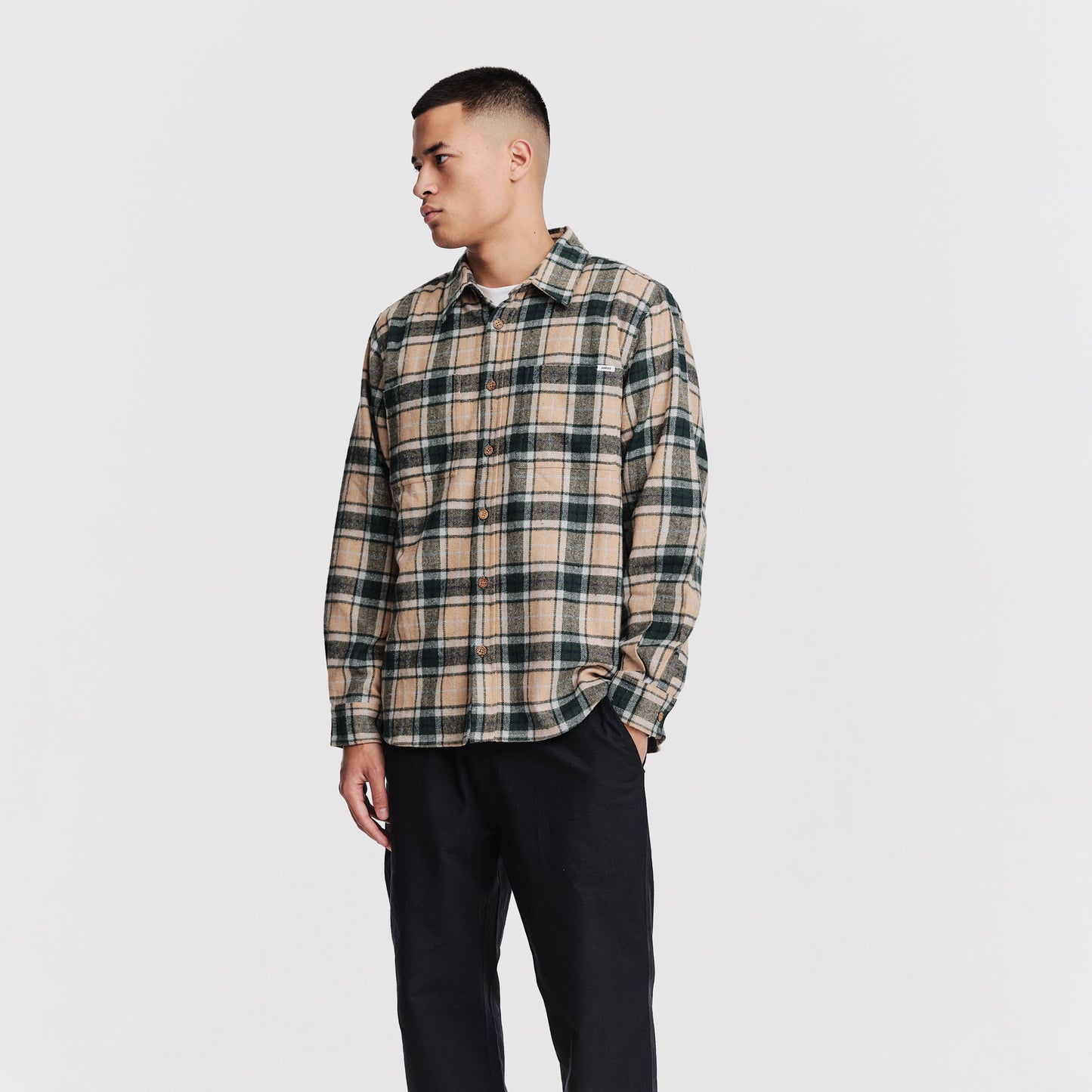 The Mens Fernley Shirt Green Check from Parlez clothing