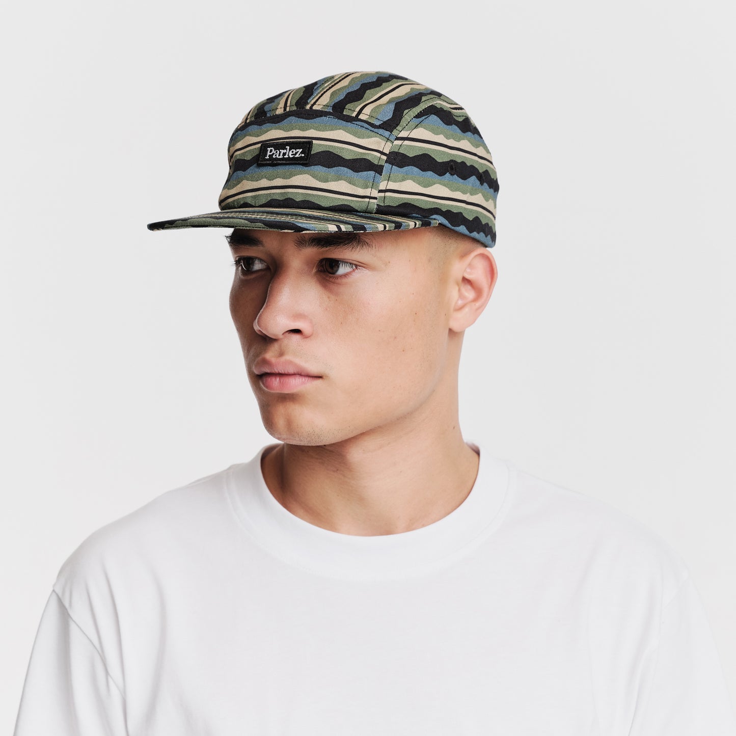 The Mens Grande 5 Panel Black Multi from Parlez clothing